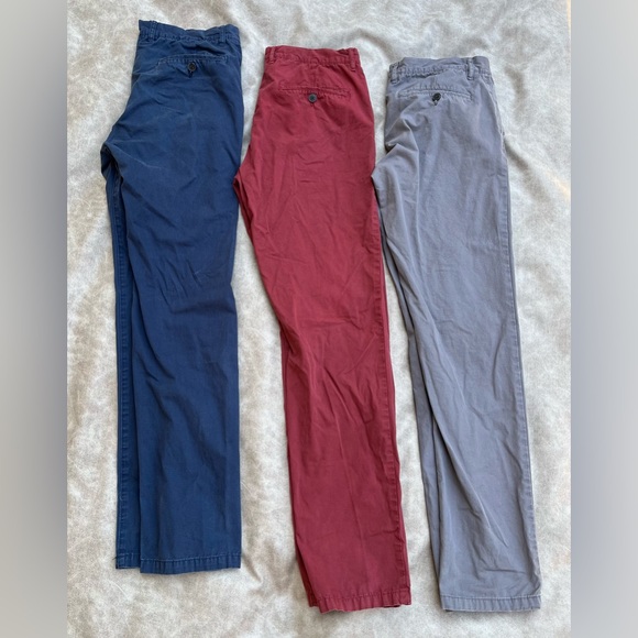 Bundle deal! H&M Men's Chinos - Navy, Burgundy, and Gray. - Picture 1 of 10